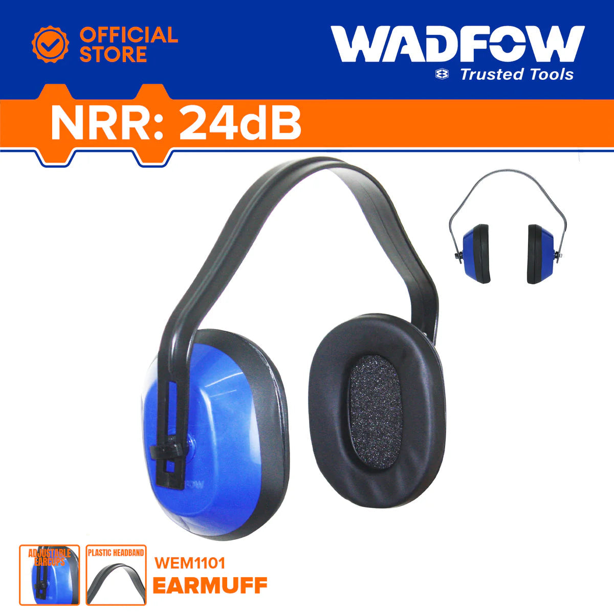 WADFOW Noise Reduction Hearing Protection Earmuff WEM1101 Wadfow
